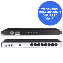 Load image into Gallery viewer, AeroAudio MOS Quatro IP OnAir Switch for 4 m!ka Mic Arms OnAir