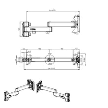 Lade das Bild in den Galerie-Viewer, m!ka Monitor Arm SL