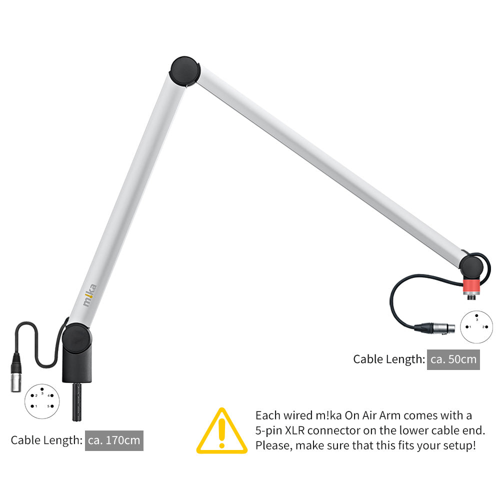 Arrange microphones with a m!ka Mic Arm XL from the Yellowtec Shop!